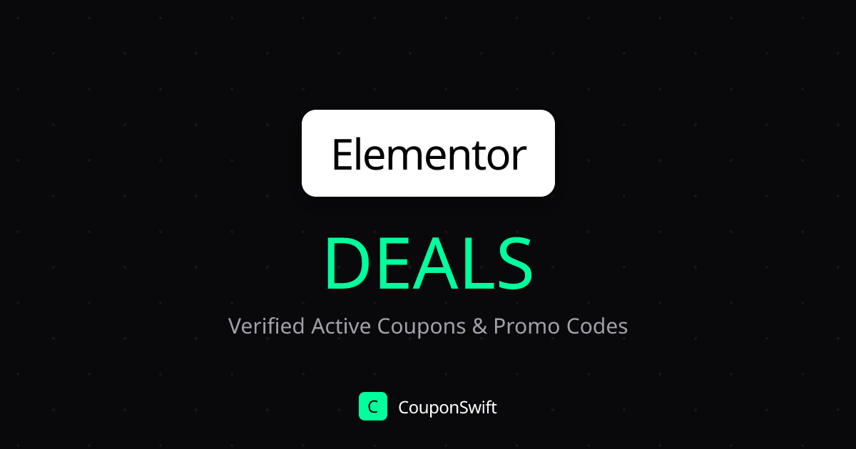 Elementor Promo Code Elementor Coupon Codes (July 2026): 75% Off