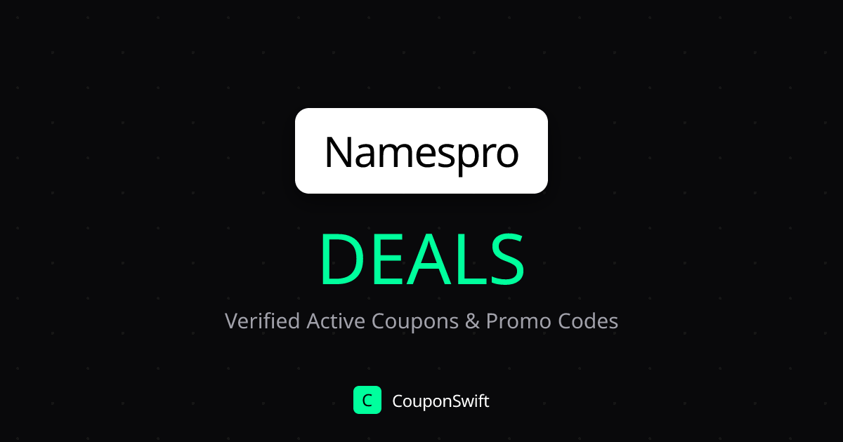 Coupod NamesPro Coupon Codes: $12 Off (Oct 2026)