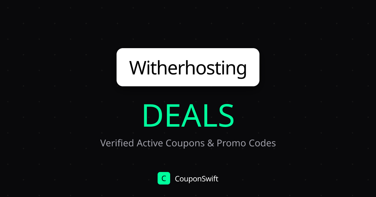 Witherhosting Coupon Codes (August 2026): 30% Off